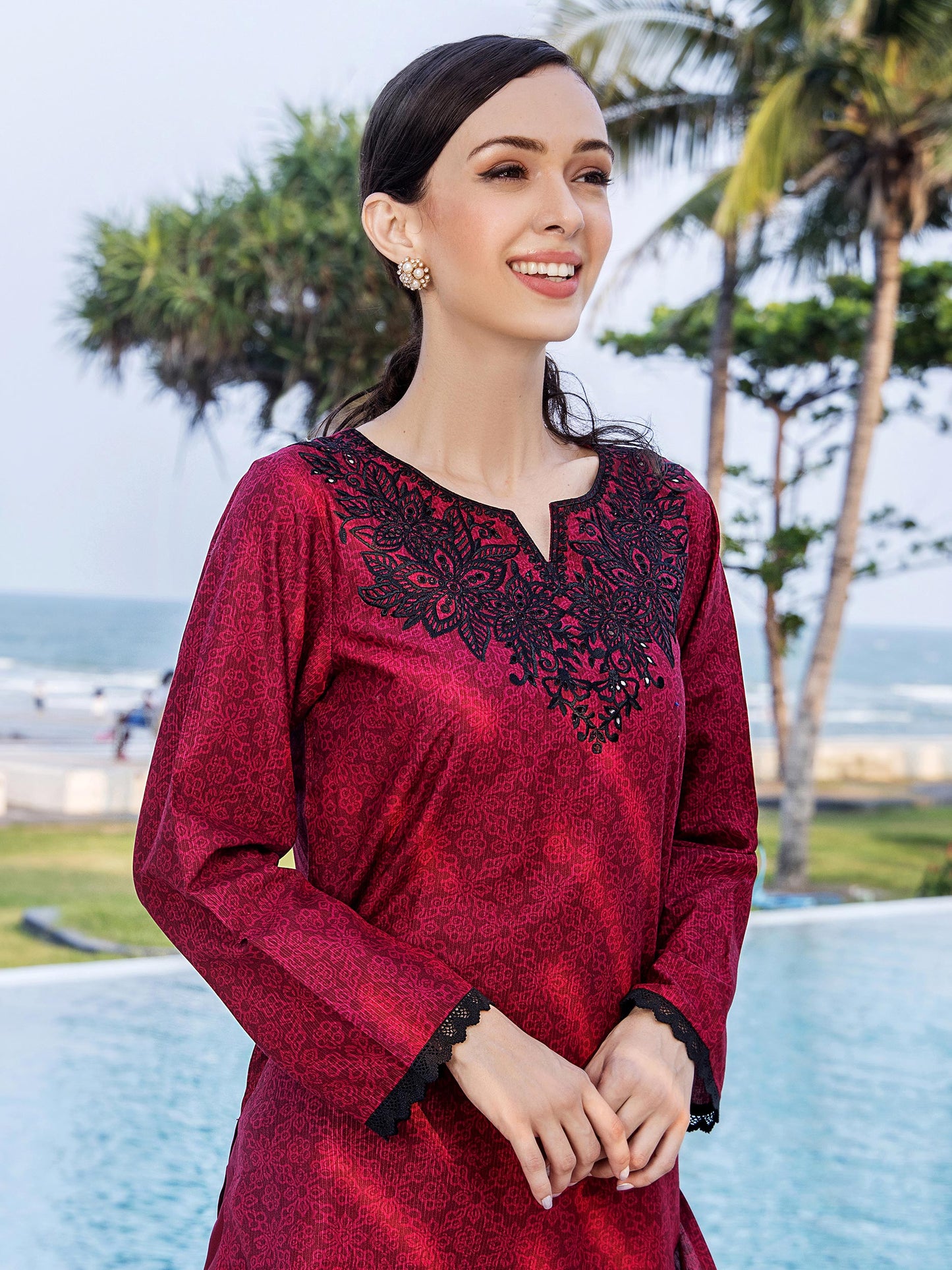 2 Piece Lawn Suit-Embroidered (Unstitched)