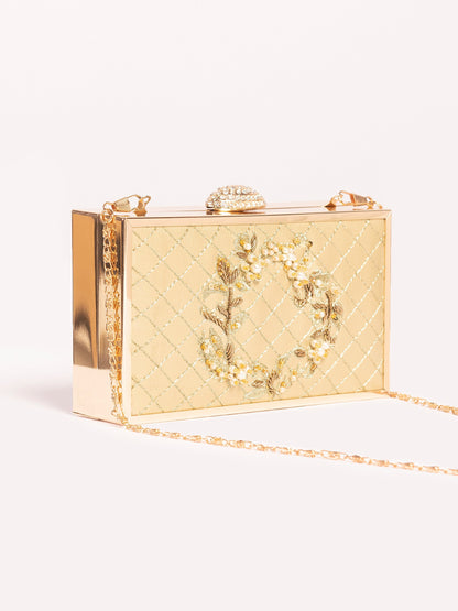 Embellished Box Clutch