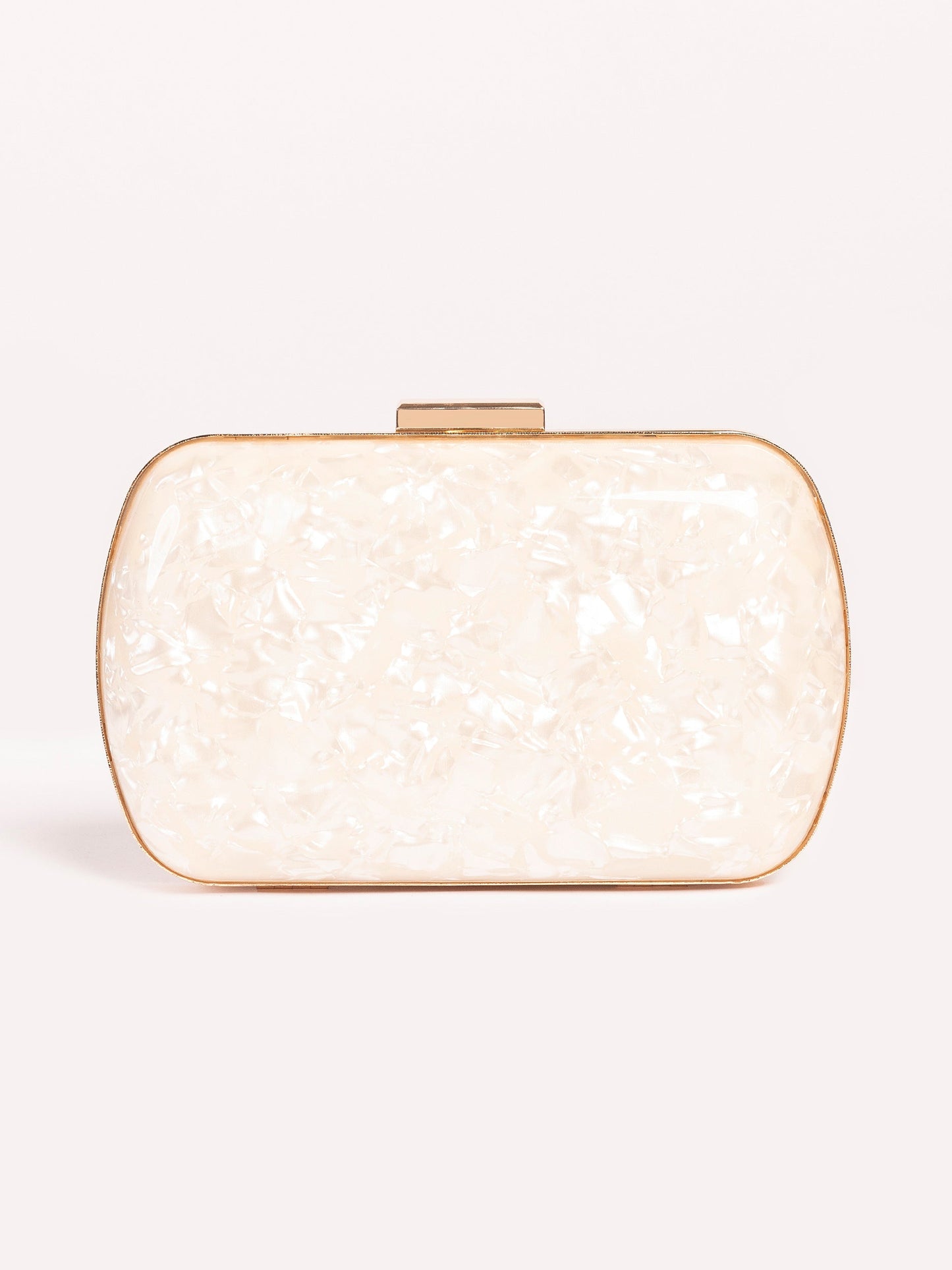 Glossy Marble Clutch
