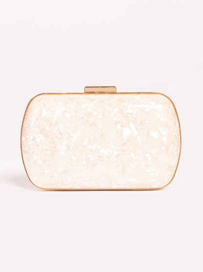 Glossy Marble Clutch