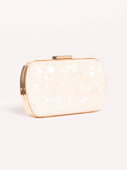 Glossy Marble Clutch