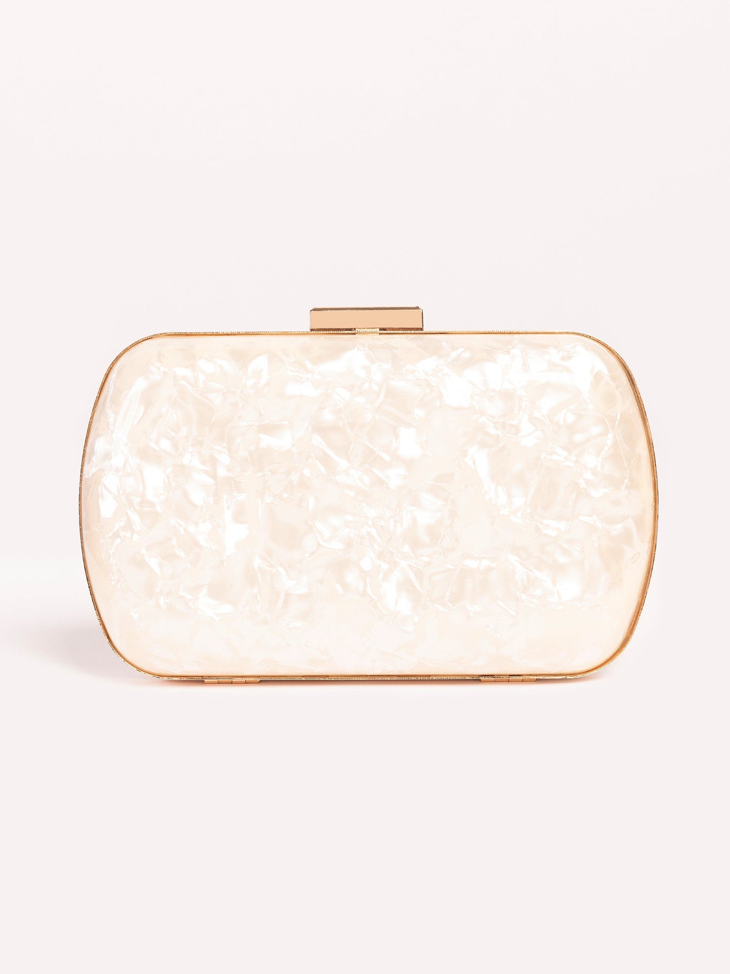 Glossy Marble Clutch