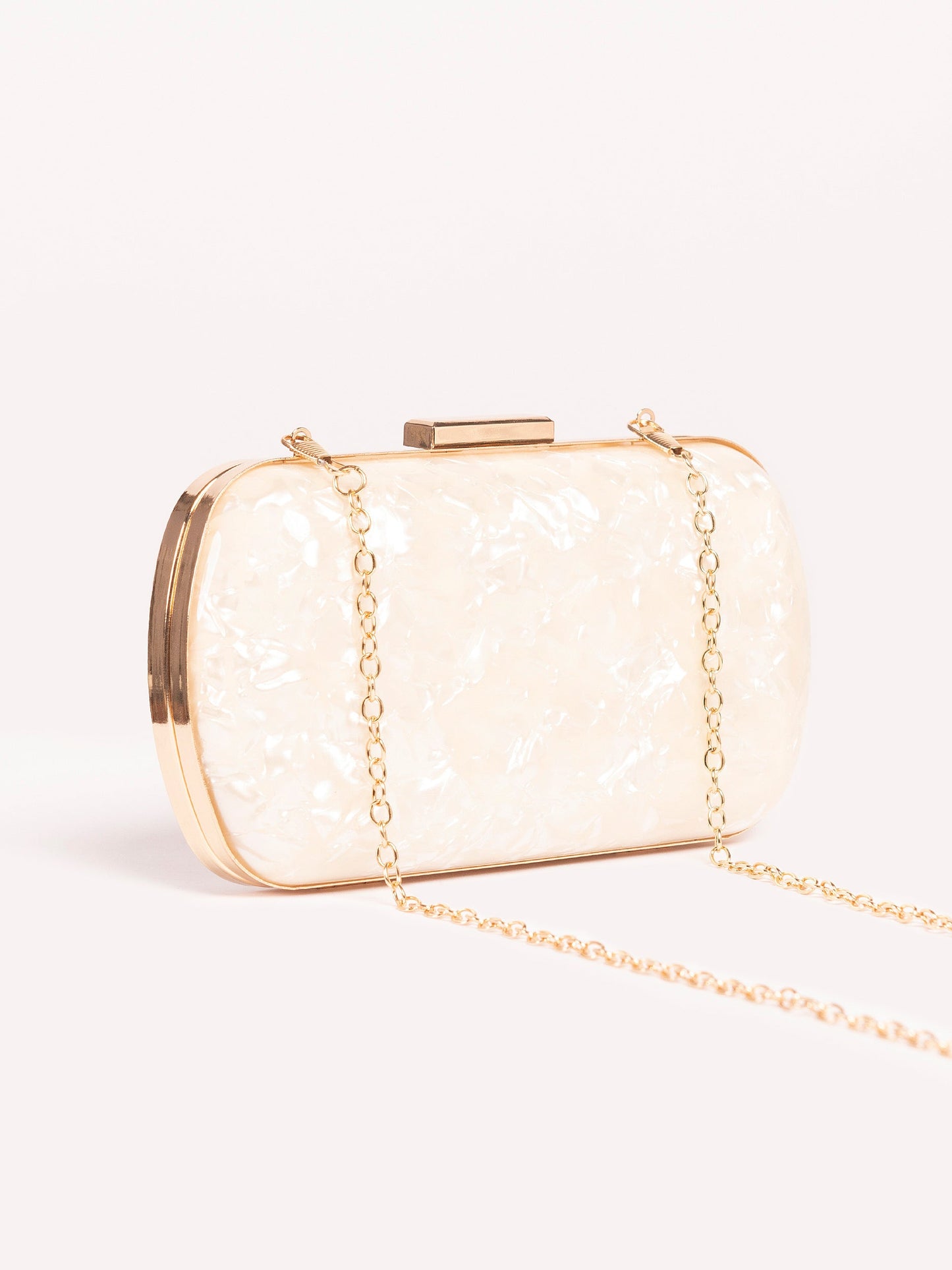 Glossy Marble Clutch