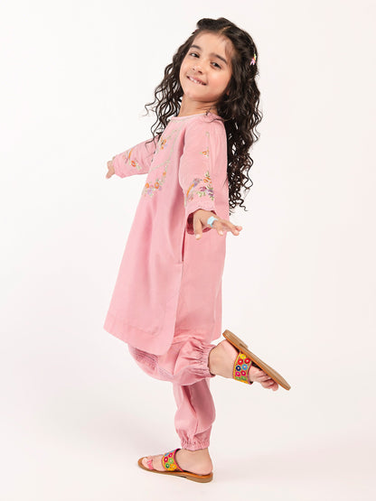 Embroidered Cambric Suit