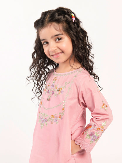 Embroidered Cambric Suit