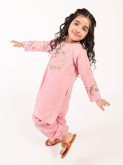 Embroidered Cambric Suit