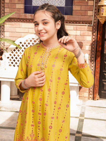 Embroidered Cambric Suit