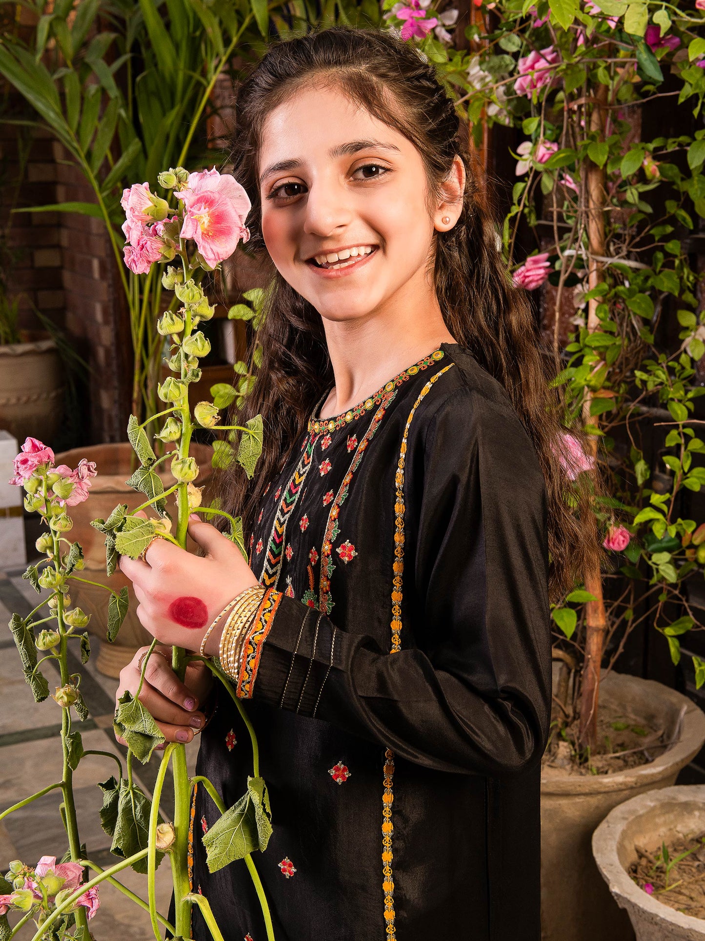 Embroidered Thai Silk Suit