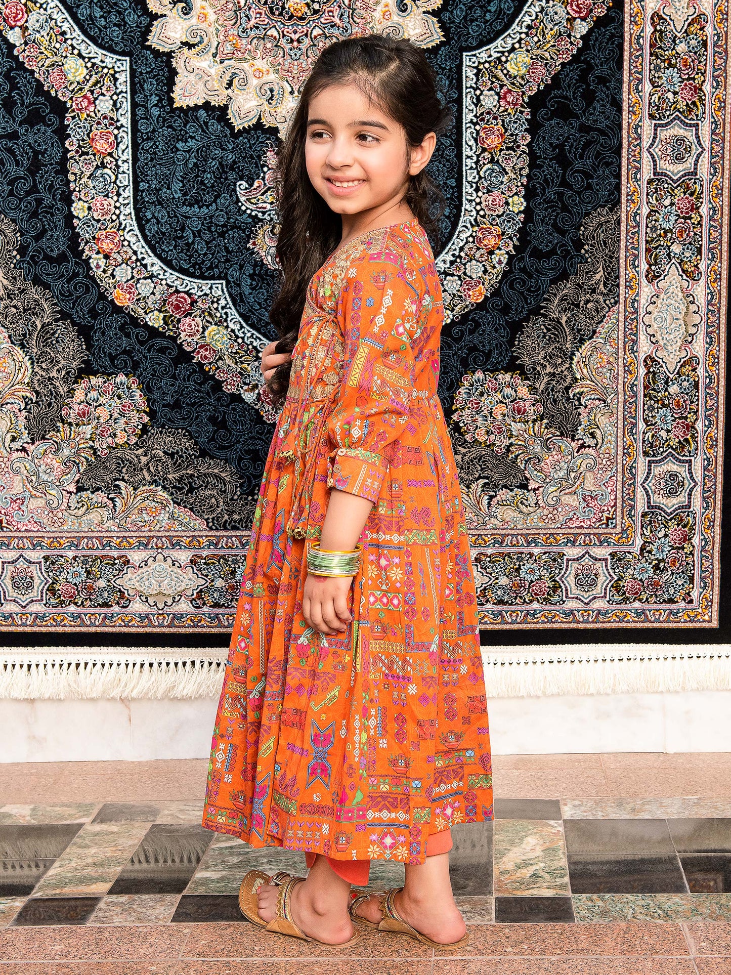 Embroidered Lawn Angrakha