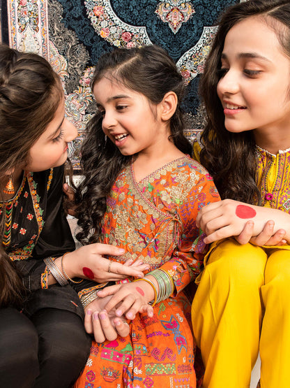 Embroidered Lawn Angrakha