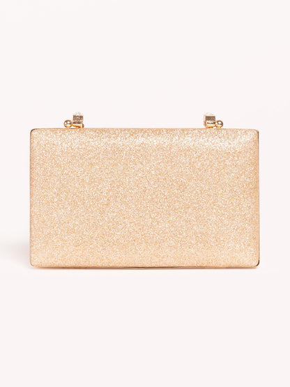 Embellished Metal Clutch