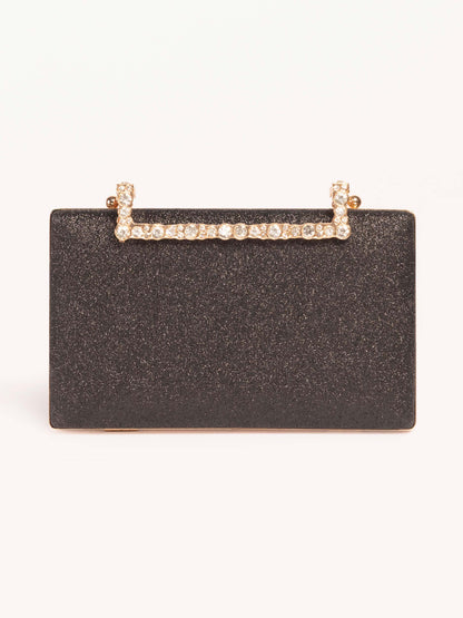 Embellished Metal Clutch