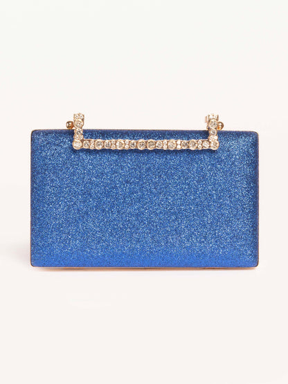 Embellished Metal Clutch