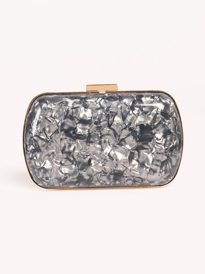 Glossy Marble Clutch