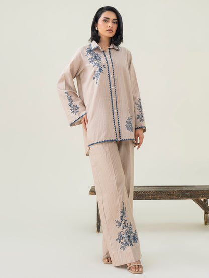 Yarn Dyed  Co-Ord Set-Embroidered (Pret)