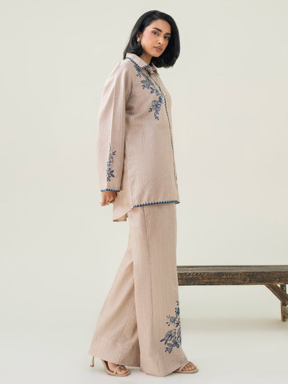 Yarn Dyed  Co-Ord Set-Embroidered (Pret)