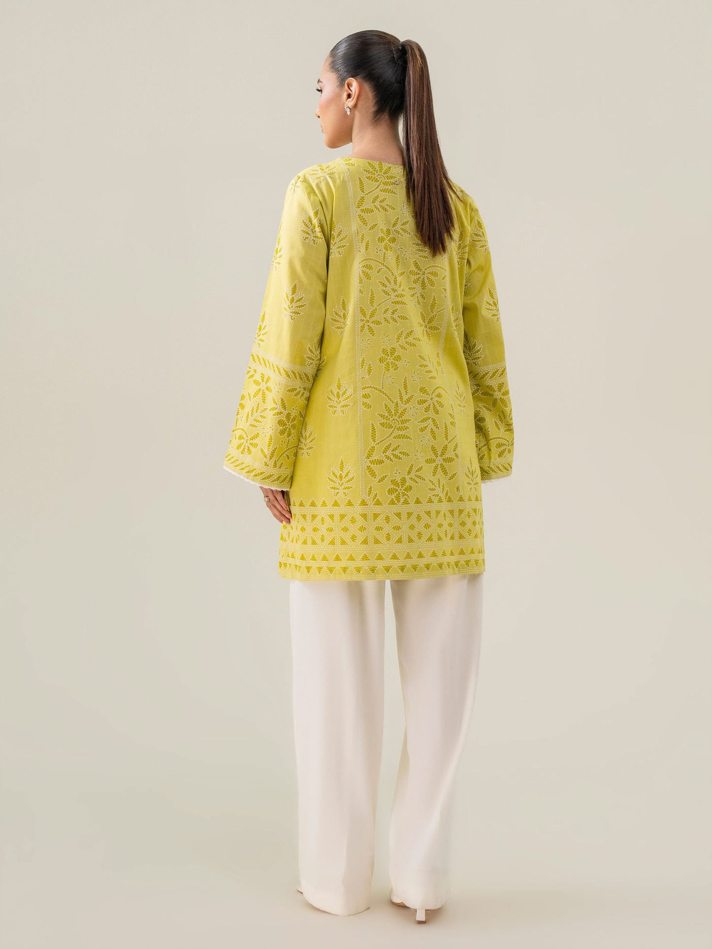Lawn Kurti-Paste Print (Pret)