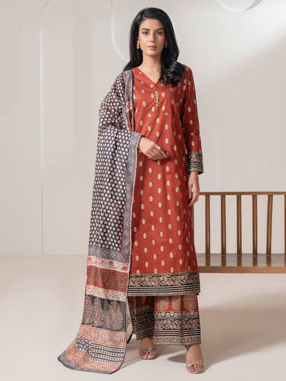 3 Piece Lawn Suit-Paste Print  (Pret)