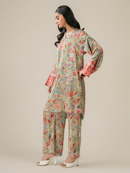 Silk Co-ord Set-Embellished (Pret)