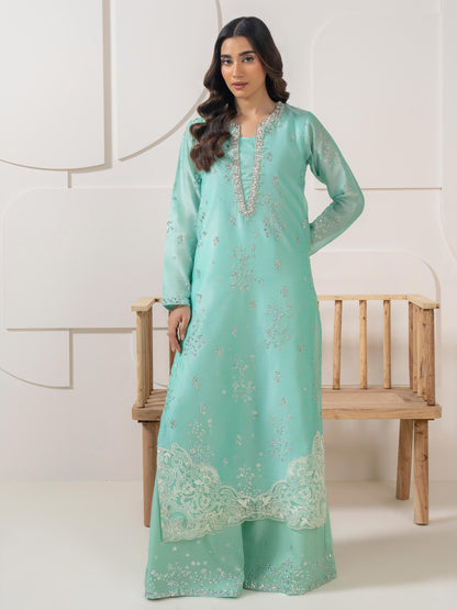 2 Piece Silk Suit-Embroidered (Pret)