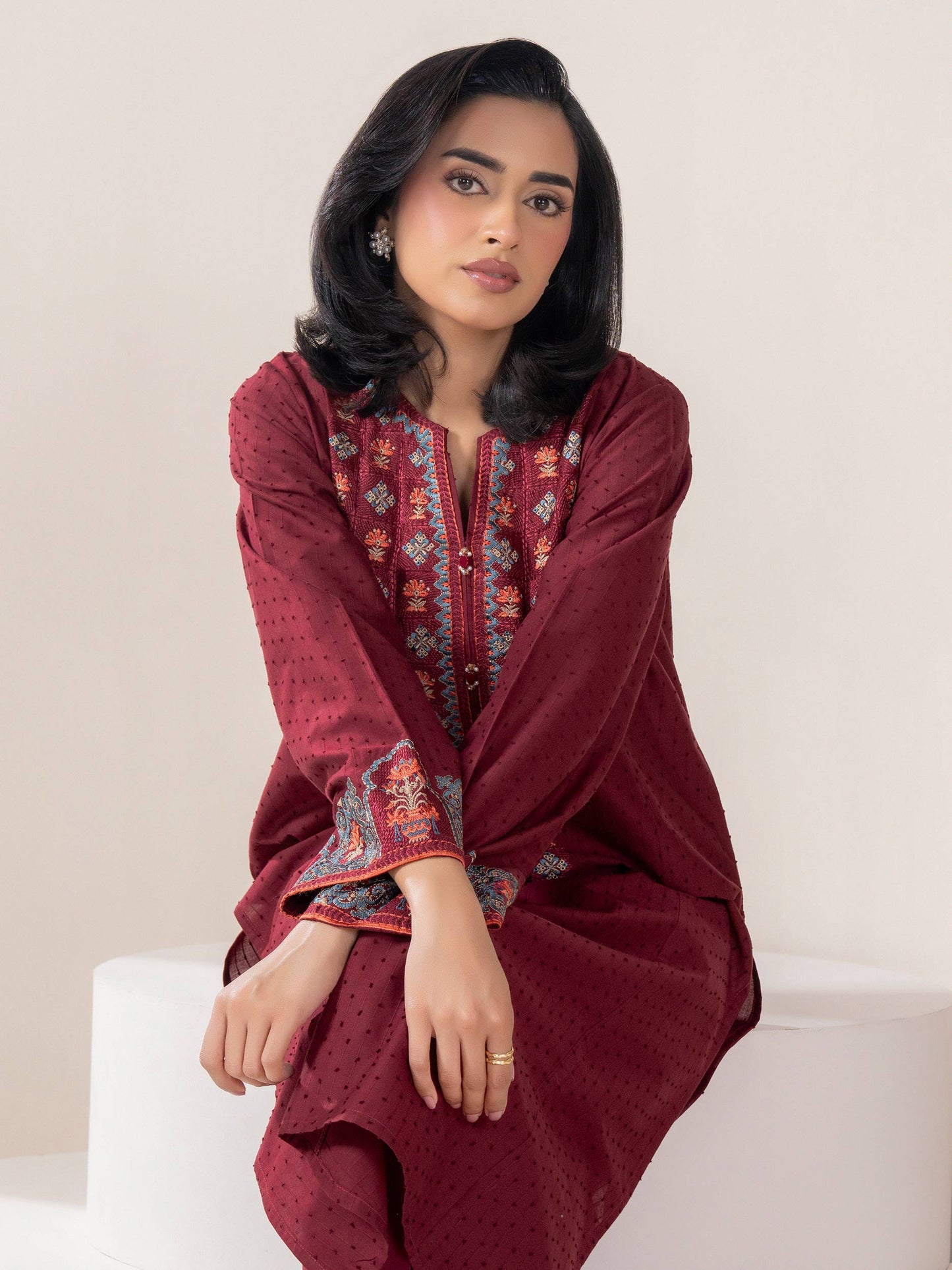 2 Piece Lawn Suit-Embroidered (Pret)