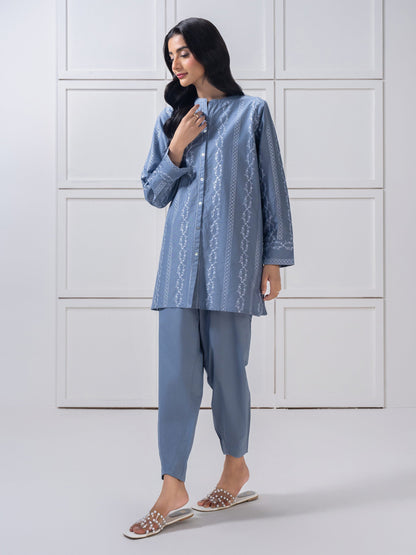 Lawn Co-Ord-Embroidered (Pret)