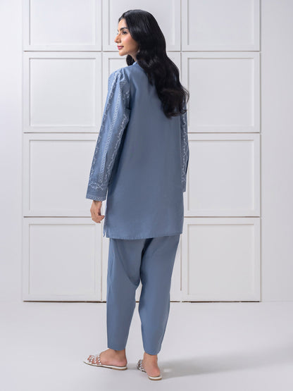 Lawn Co-Ord-Embroidered (Pret)
