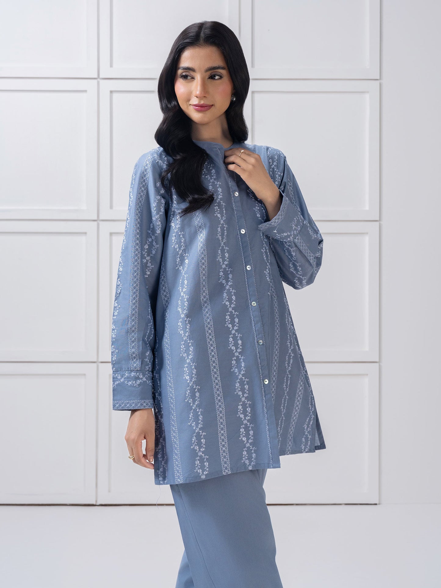 Lawn Co-Ord-Embroidered (Pret)
