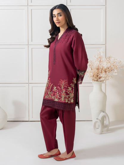 2 Piece Yarn Dyed Suit- Embroidered (Pret)