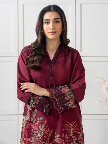 2 Piece Yarn Dyed Suit- Embroidered (Pret)