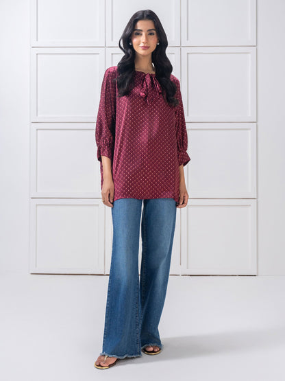 Printed Silk Top