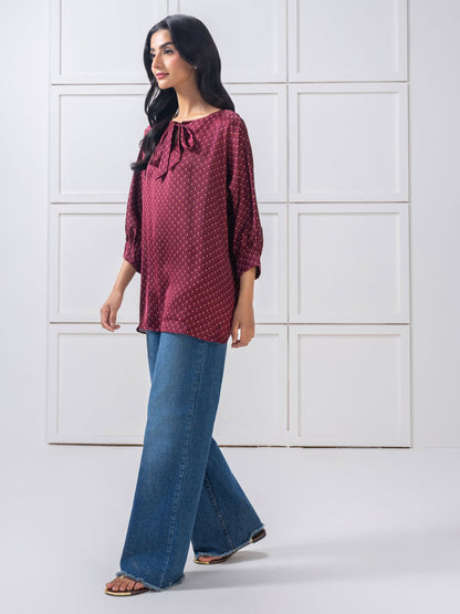 Printed Silk Top