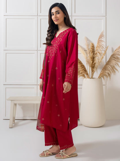3 Piece Lawn Suit-Embroidered (Pret)