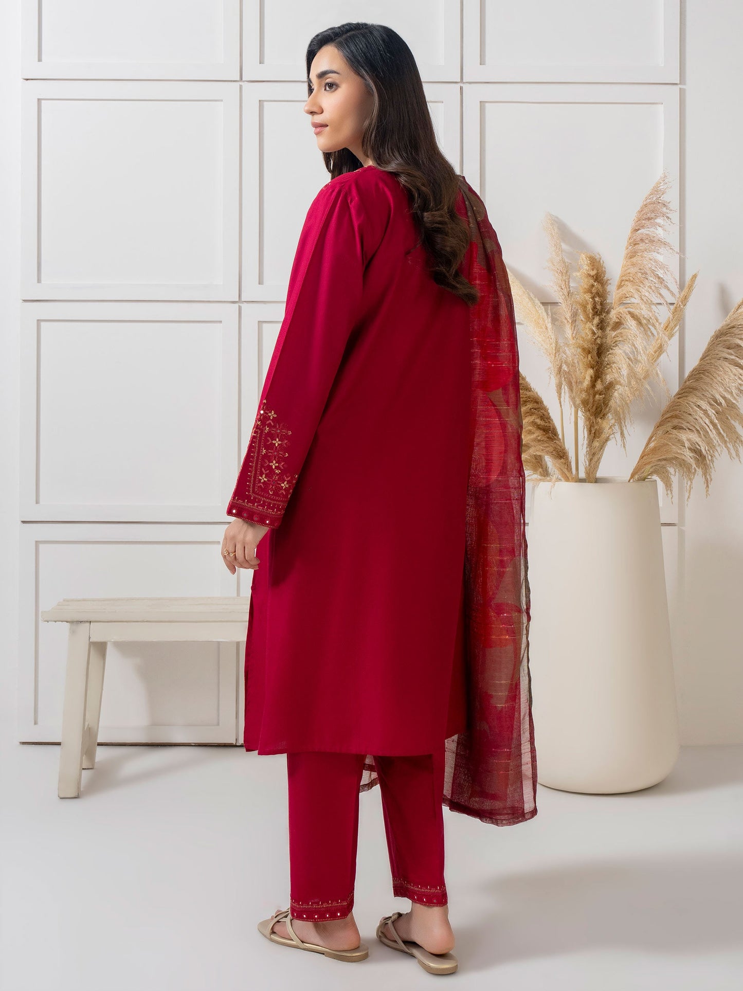 3 Piece Lawn Suit-Embroidered (Pret)