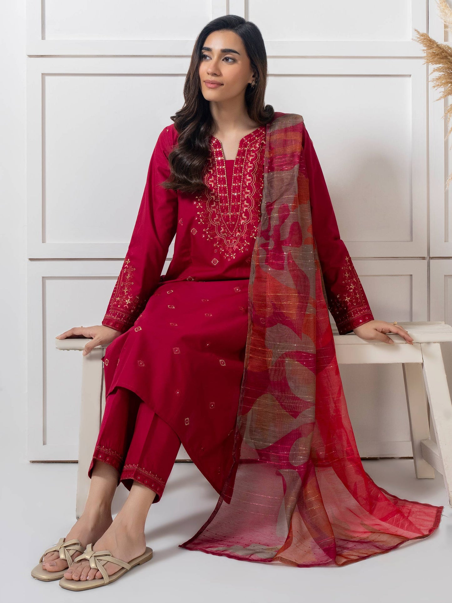 3 Piece Lawn Suit-Embroidered (Pret)