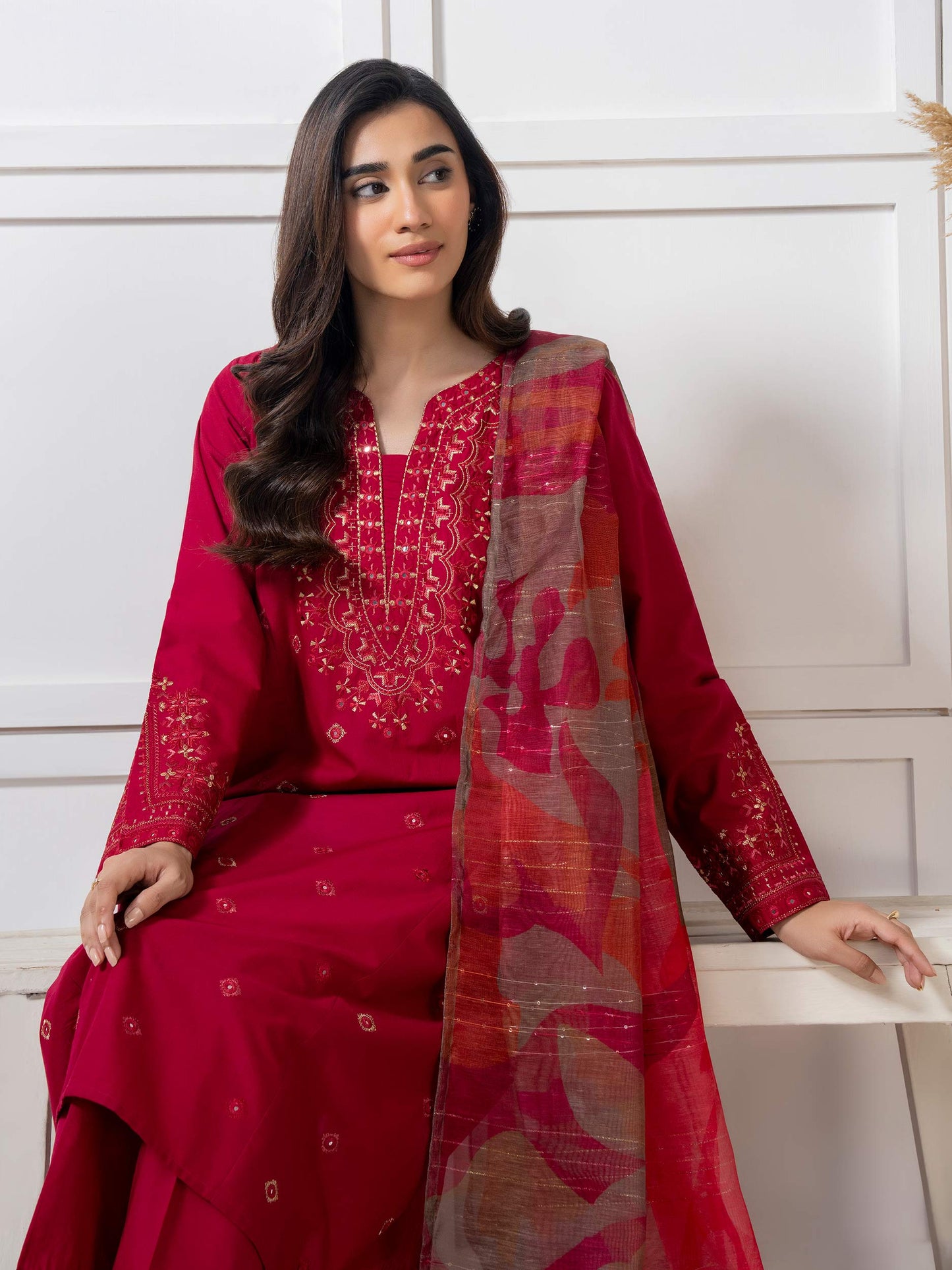 3 Piece Lawn Suit-Embroidered (Pret)