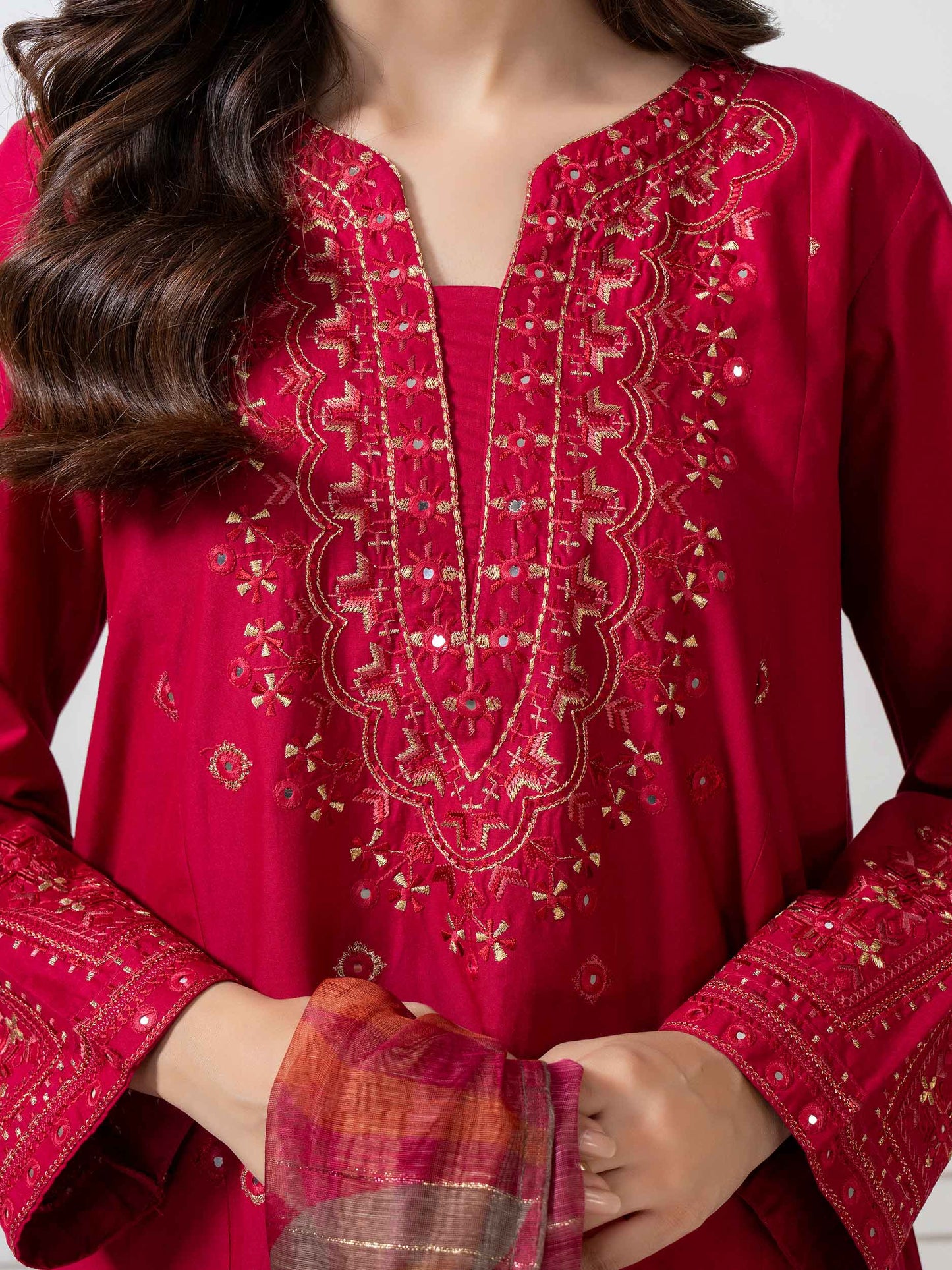 3 Piece Lawn Suit-Embroidered (Pret)