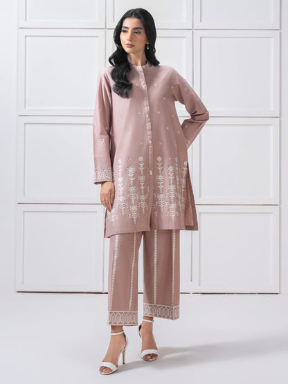 Lawn Co-Ord Set-Embroidered (Pret)