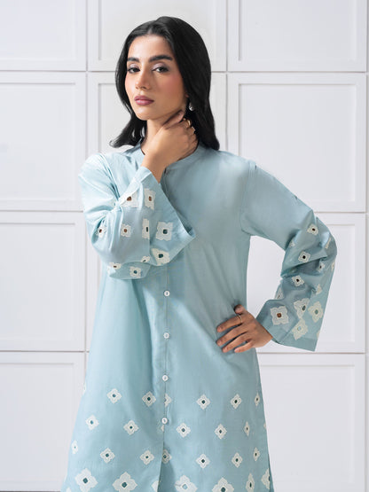 Lawn Co-Ord Set-Embroidered (Pret)