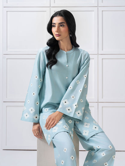 Lawn Co-Ord Set-Embroidered (Pret)