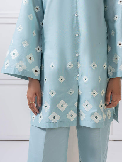 Lawn Co-Ord Set-Embroidered (Pret)