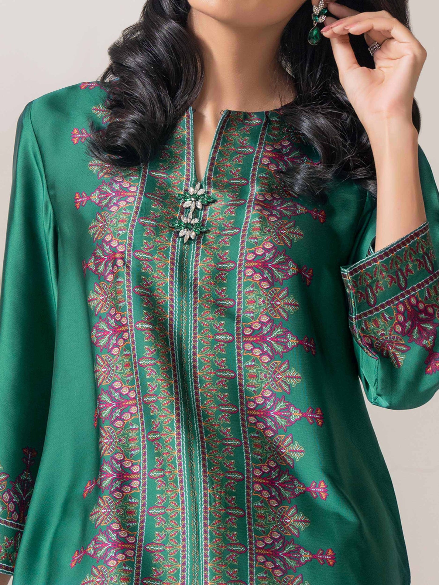 Silk Co-Ord Set-Printed (Pret)