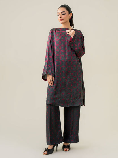 Silk Co-ord Set-Printed (Pret)