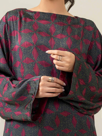 Silk Co-ord Set-Printed (Pret)