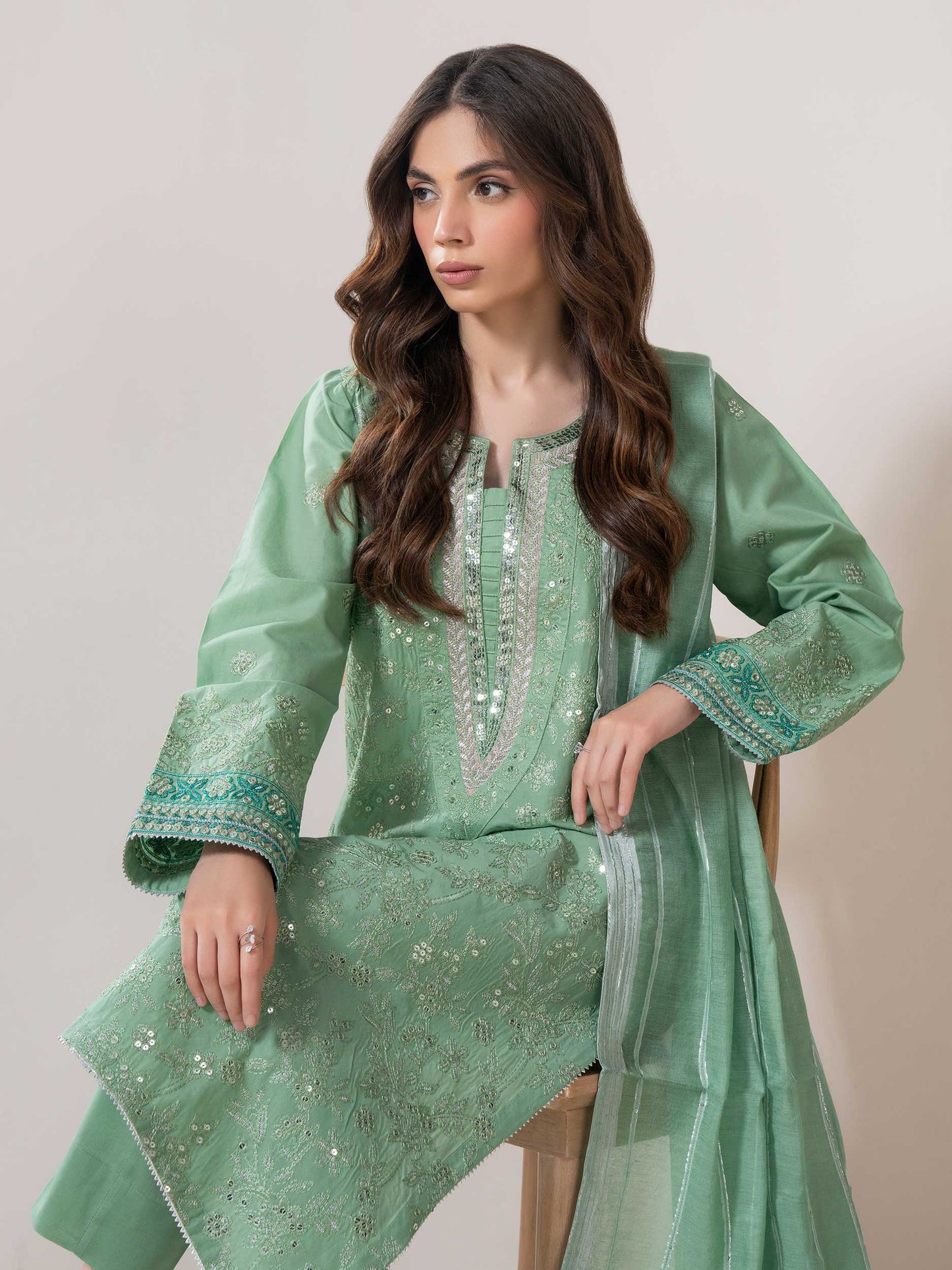 3 Piece Lawn Suit-Embroidered (Pret)