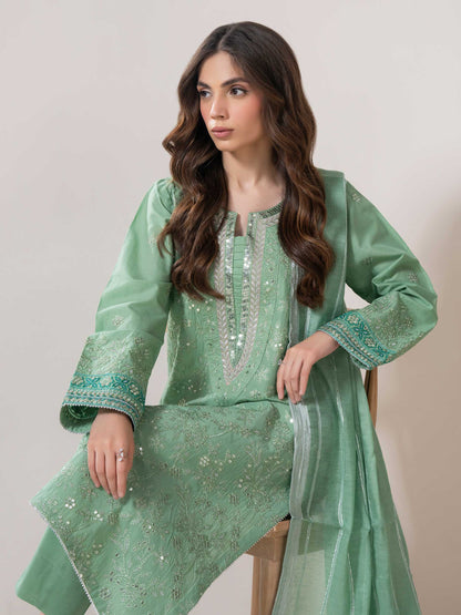 3 Piece Lawn Suit-Embroidered (Pret)