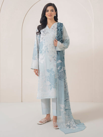 3 Piece Lawn Suit-Embroidered (Pret)
