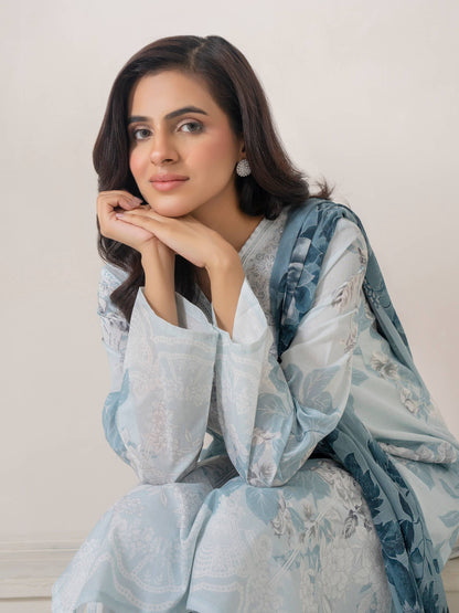 3 Piece Lawn Suit-Embroidered (Pret)