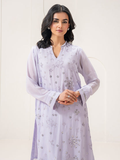 2 Piece Chiffon Suit-Embellished (Pret)