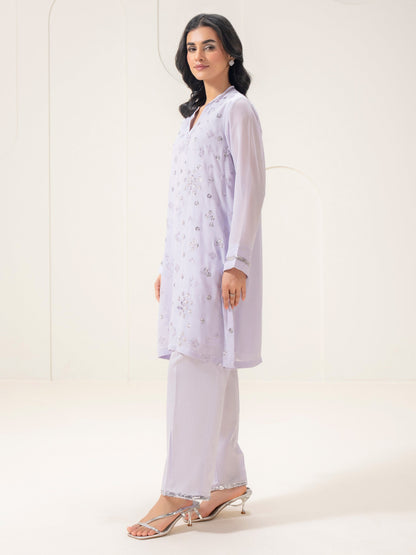 2 Piece Chiffon Suit-Embellished (Pret)